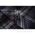 Men's Spring Autumn Brushed Plaid Long Sleeved Shirt